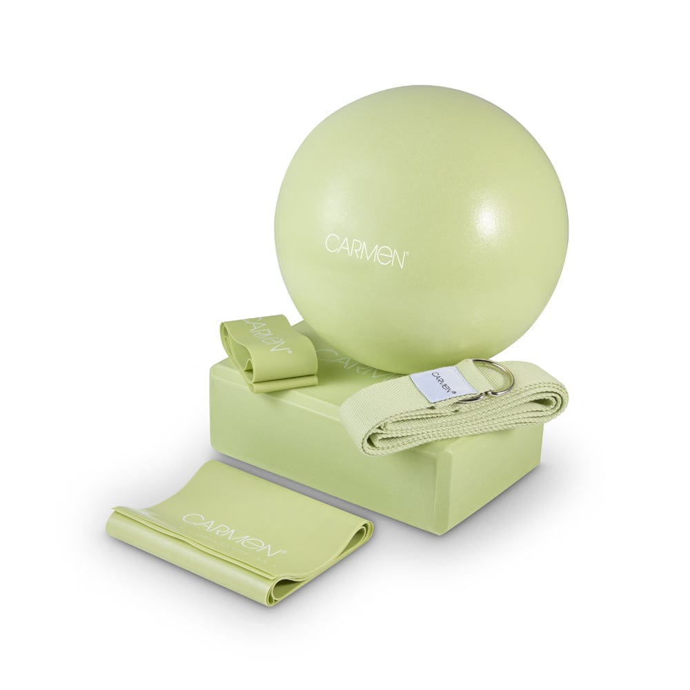 Carmen Exercise & Fitness Green Yoga Starter Kit