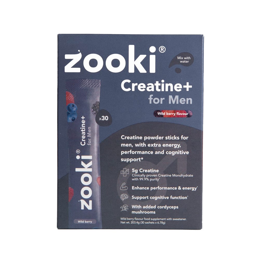 Zooki Vitamins & Supplements Zooki Creatine+ For Men Wild Berry