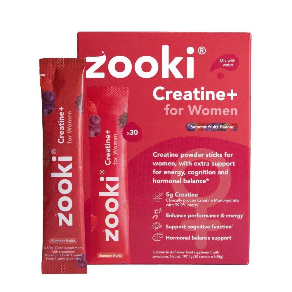 Zooki Vitamins & Supplements 30 Sachets Zooki Creatine+ For Women Summer Fruits