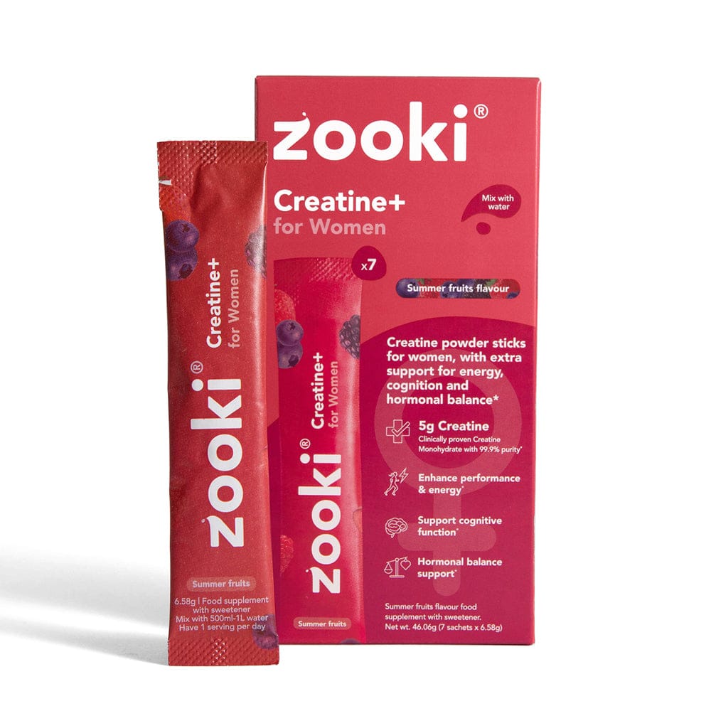 Zooki Vitamins & Supplements 7 sachets Zooki Creatine+ For Women Summers Fruits