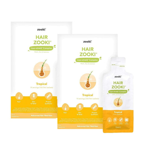 Zooki Vitamins & Supplements Zooki Hair Tropical Duo Bundle 14s x 2