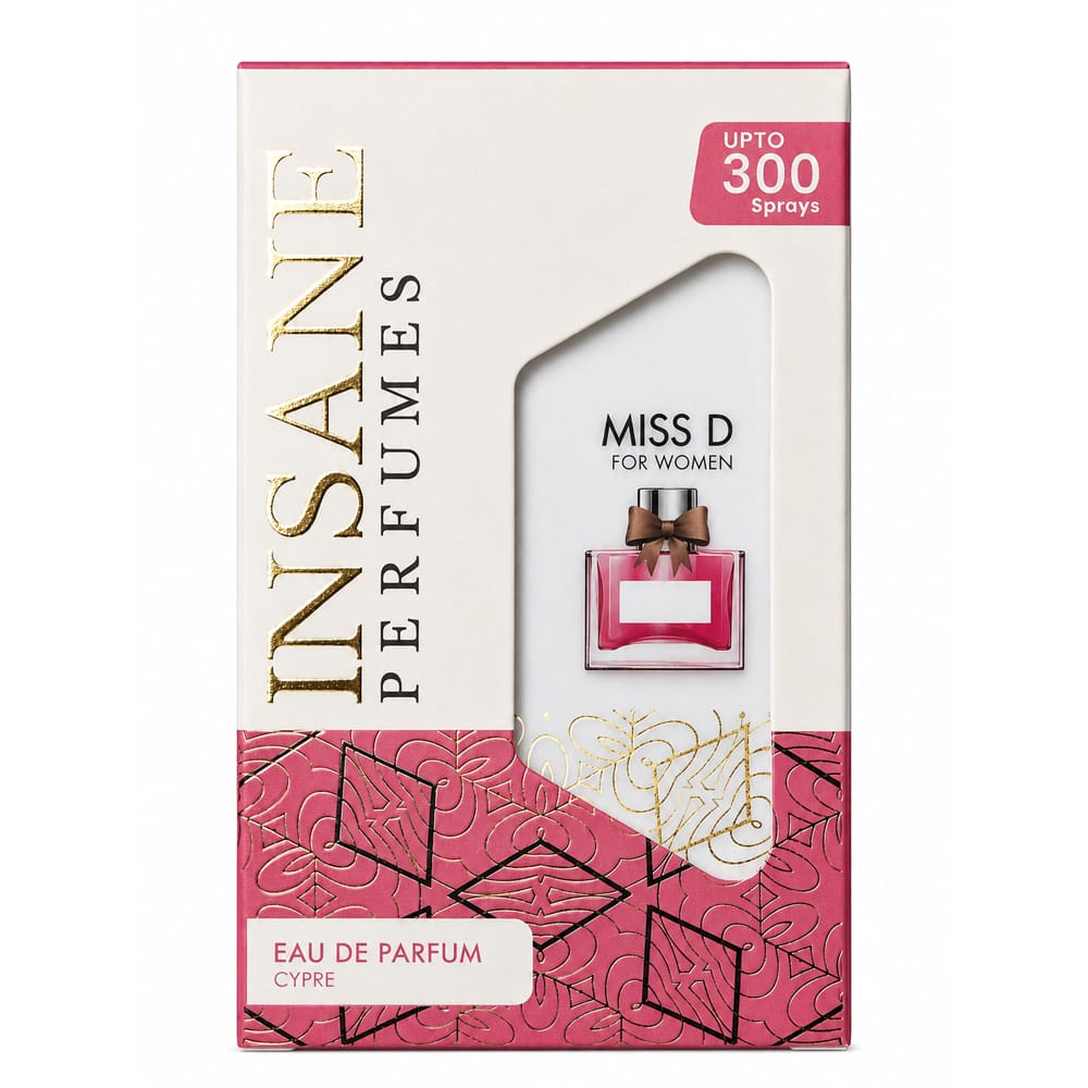 Insane Perfumes Miss D For Women Eau de Parfum - Cypre 20ml