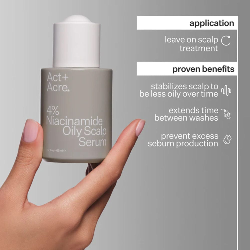 Act+Acre Scalp Serum Act+Acre 4% Niacinamide Oily Scalp Serum 65ml