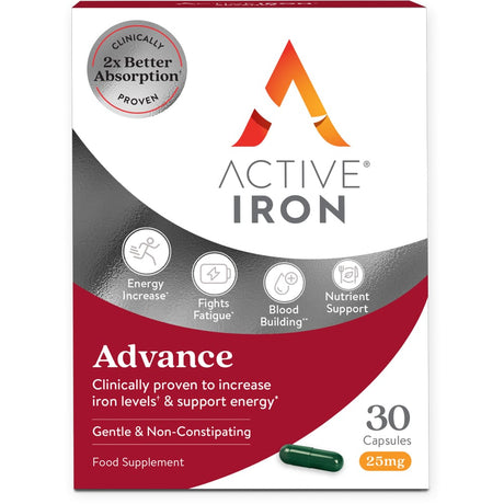 Active Iron Vitamins & Supplements Active Iron Advance 30 Daily Capsules