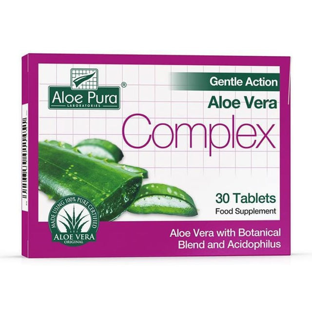 Aloe Pura Vitamins & Supplements 30 Tablets Aloe Pura Organic Aloe Vera Complex