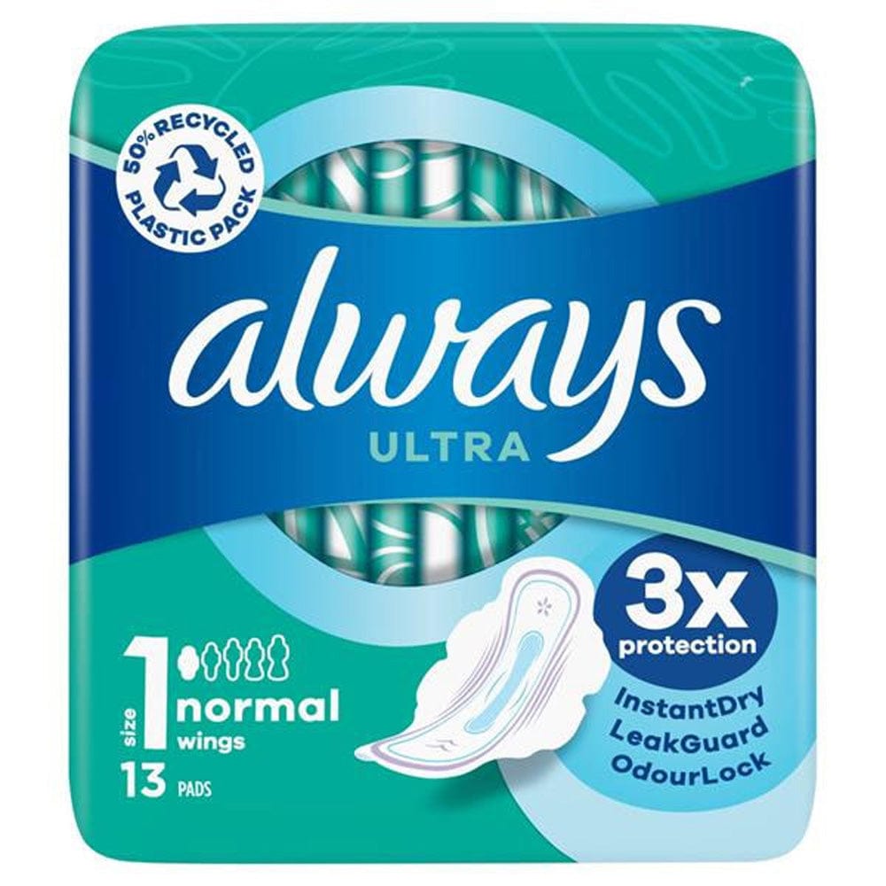 Always Sanitary Towel Always Ultra Normal Sanitary Towels 13 Pack