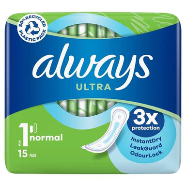 Always Sanitary Towel Always Ultra Normal Sanitary Towels 15 Pack
