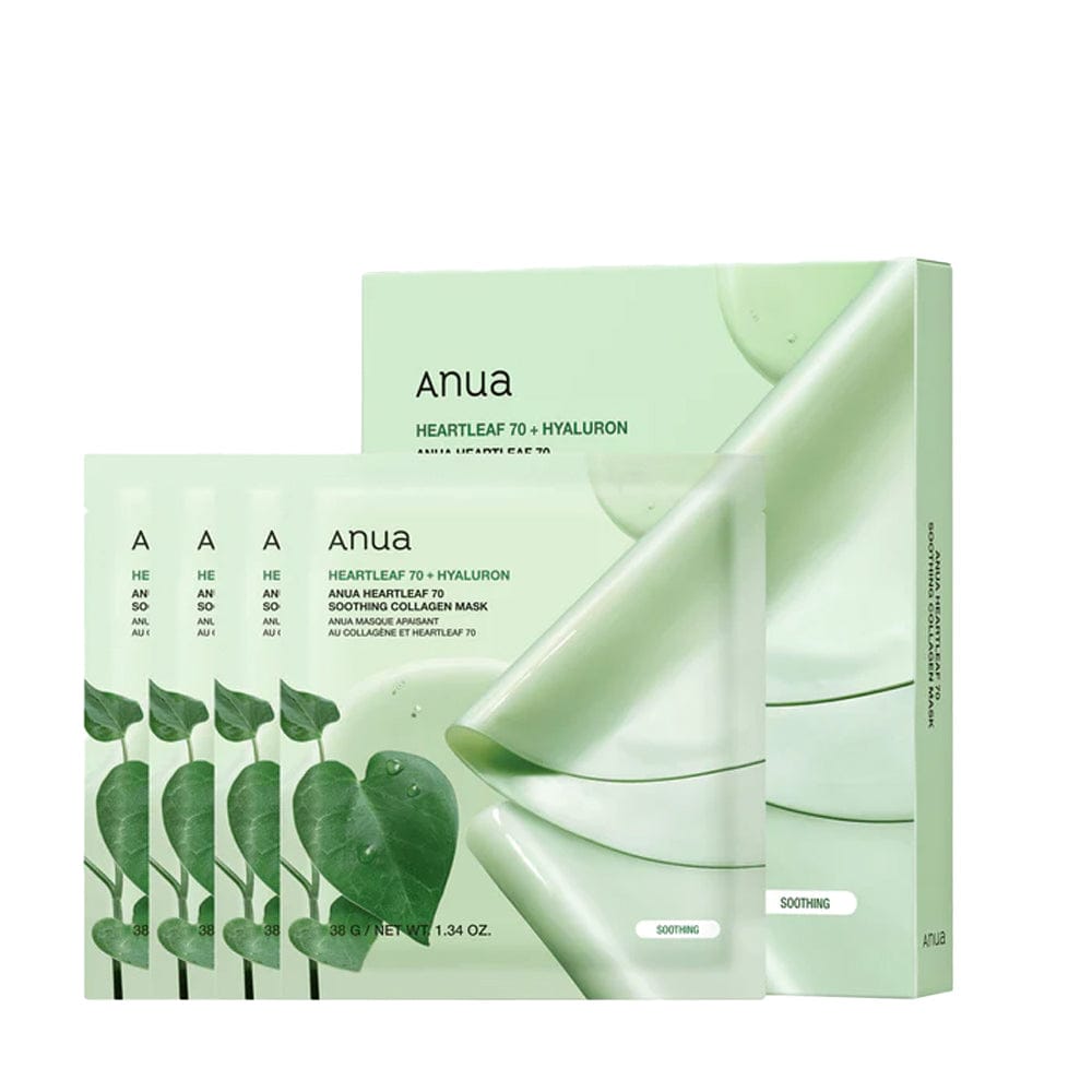 Anua Face Mask Anua Heartleaf 70 Soothing Collagen Mask (4 Pack)