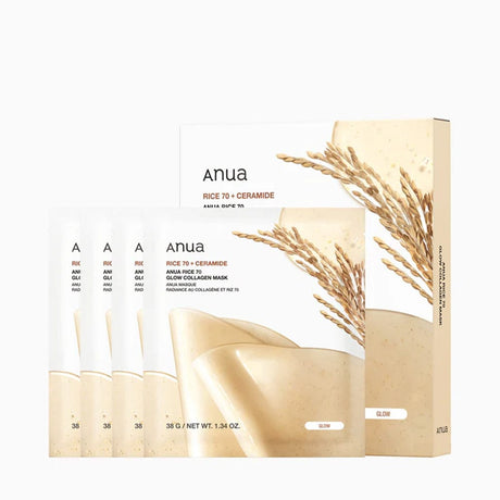 Anua Face Mask Anua Rice 70 Glow Collagen Mask (4 Pack)