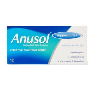 Meaghers Pharmacy Haemorrhoids & Piles Treatment 12 Anusol Suppositories Anusol Suppositories 24