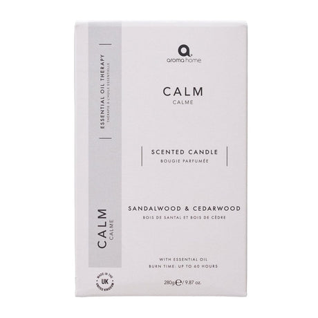 aroma home Candle Aroma Home Calm Scented Candle Sandalwood & Cedarwood