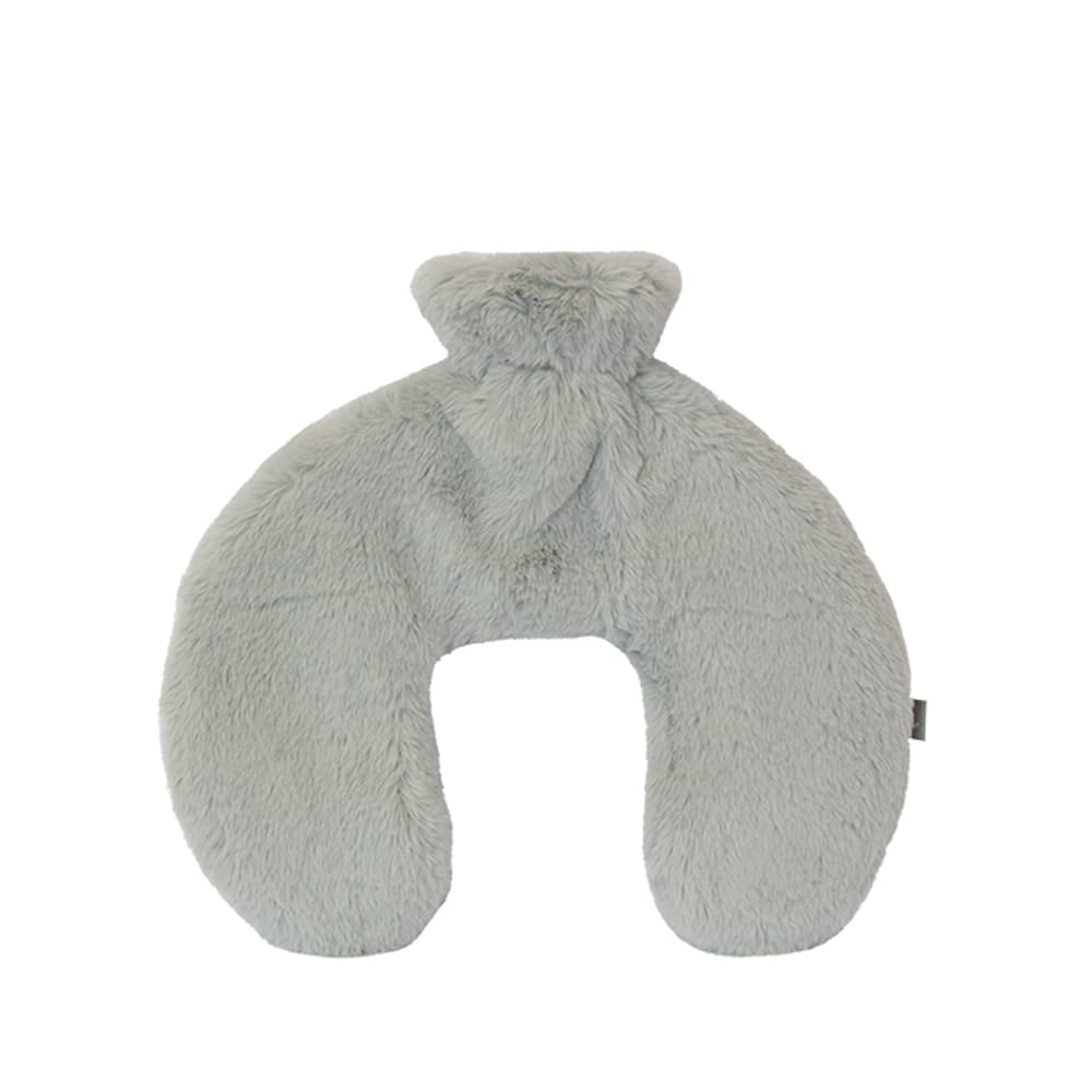 aroma home Hot Water Bottle Aroma Home Faux Fur Neck Hot Water Bottle - Grey