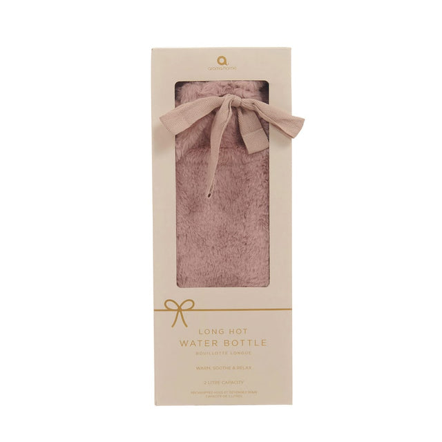 aroma home Hot Water Bottle Aroma Home Pink Faux Fur Long Hot Water Bottle