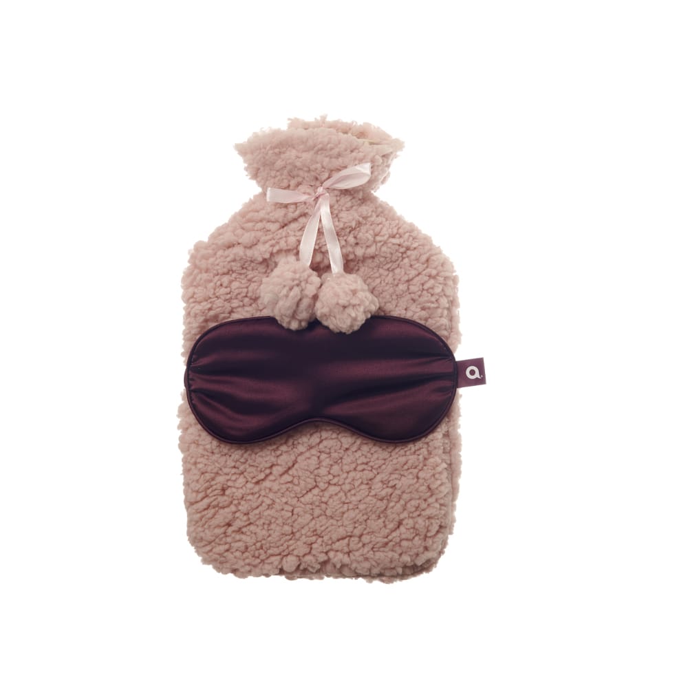 aroma home Hot Water Bottle Aroma Home Pink Teddy Hot Water Bottle & Eye Mask
