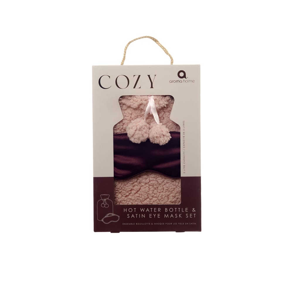 aroma home Hot Water Bottle Aroma Home Pink Teddy Hot Water Bottle & Eye Mask