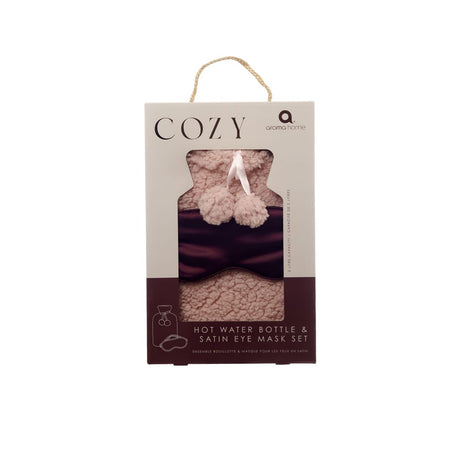 aroma home Hot Water Bottle Aroma Home Pink Teddy Hot Water Bottle & Eye Mask