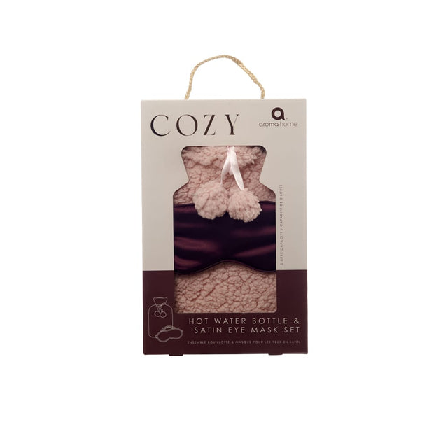 aroma home Hot Water Bottle Aroma Home Pink Teddy Hot Water Bottle & Eye Mask