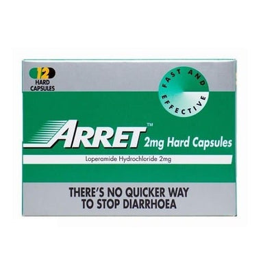 Meaghers Pharmacy Diarrhoea Relief Arret 2mg - 12 Capsules