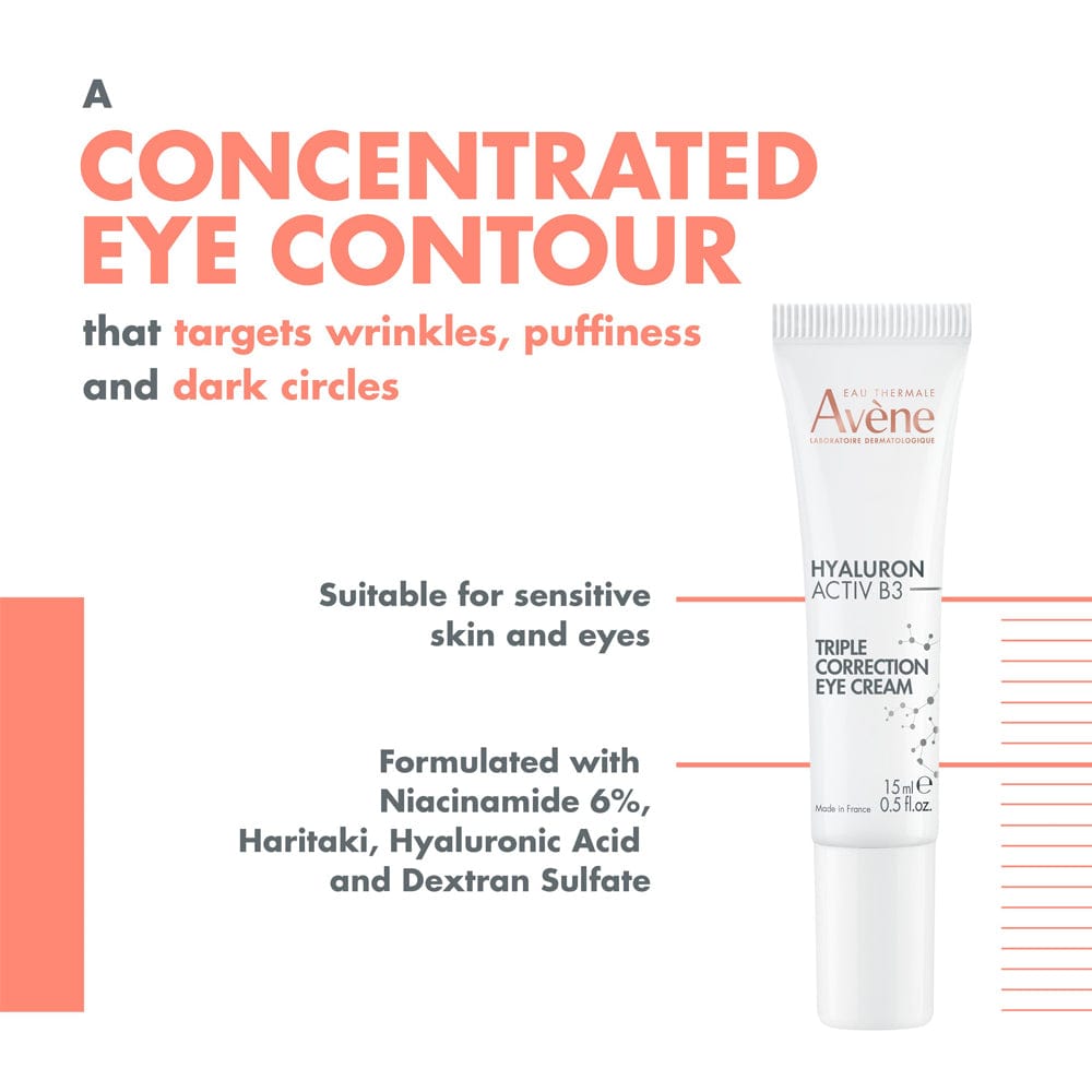 Avene Hyaluron Activ B3 Triple Correction Eye Cream 15ml Meaghers