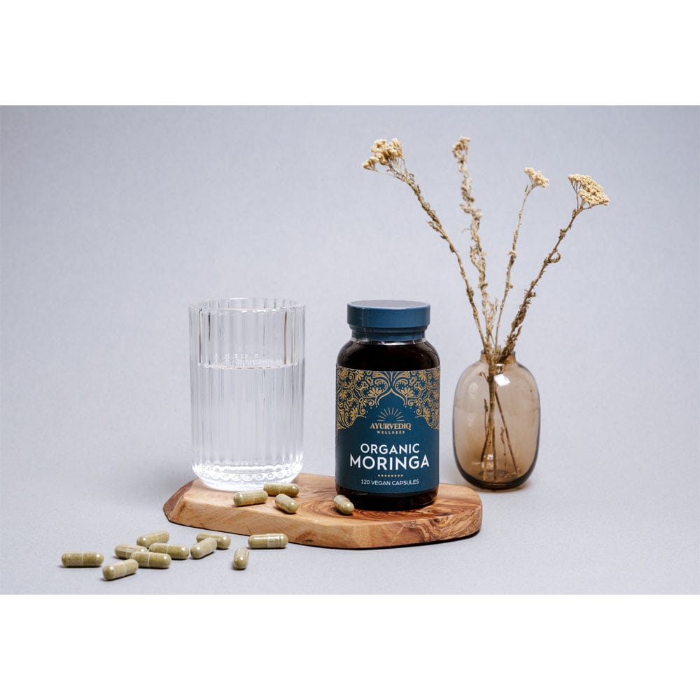 AYURVEDIQ Vitamins & Supplements Ayurvediq Organic Moringa 120 Capsules