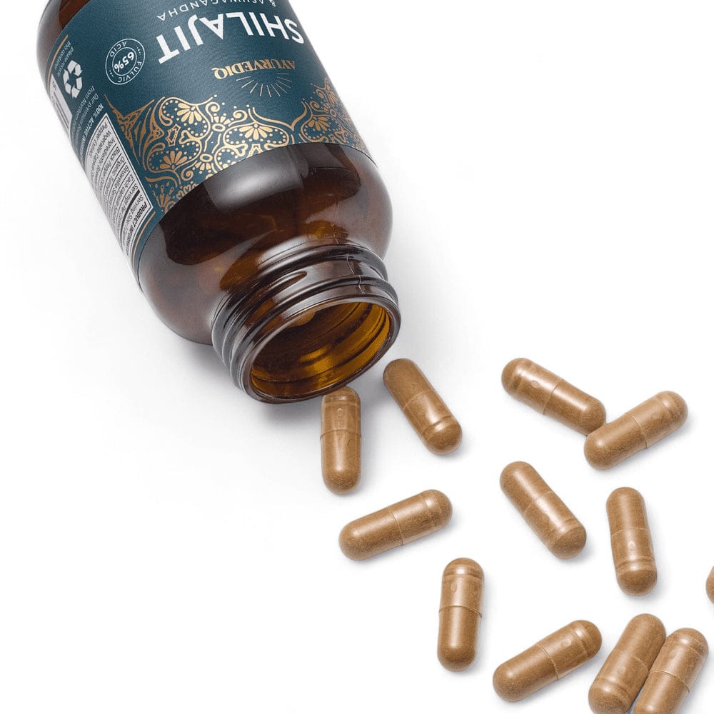 AYURVEDIQ Vitamins & Supplements Ayurvediq Shilajit and Ashwagandha 60 Capsules