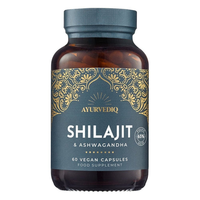 AYURVEDIQ Vitamins & Supplements Ayurvediq Shilajit and Ashwagandha 60 Capsules