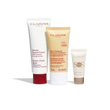 Clarins skincare set Beauty Flash Balm Radiance Care Routine