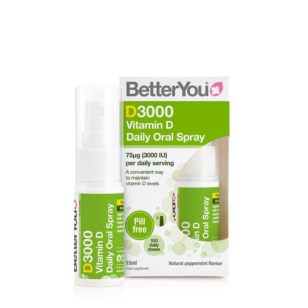 BetterYou Vitamins & Supplements BetterYou D3000 Vitamin D Daily Oral Spray 15ml