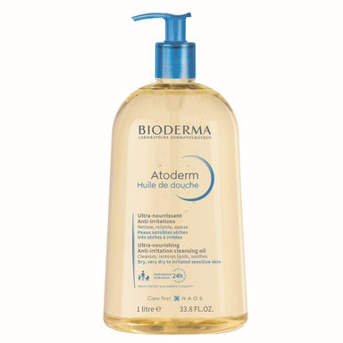 Bioderma Shower Oil 1 Litre Bioderma Atoderm Ultra-Nourishing Anti-Irritation Shower Oil Meaghers Pharmacy