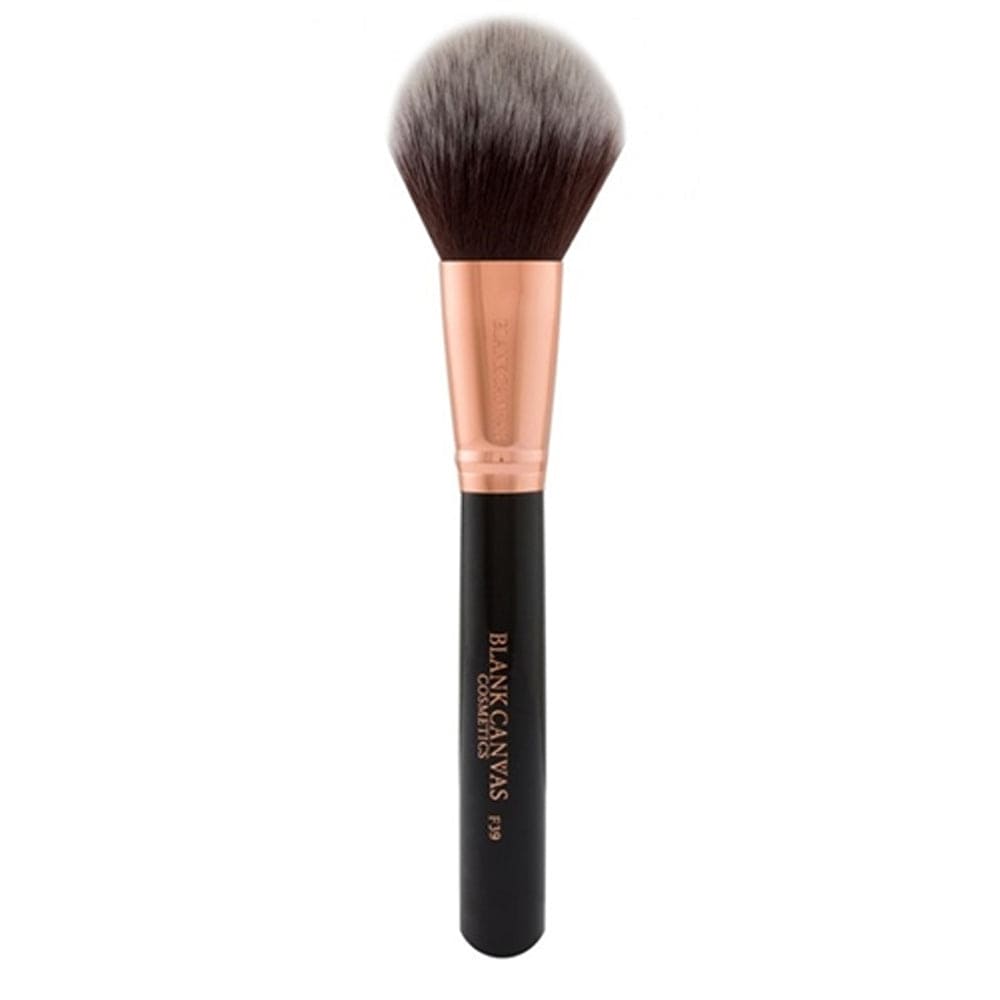 Blank Canvas Makeup Brush Rose Gold/Black Blank Canvas F39 Dome Powder Brush