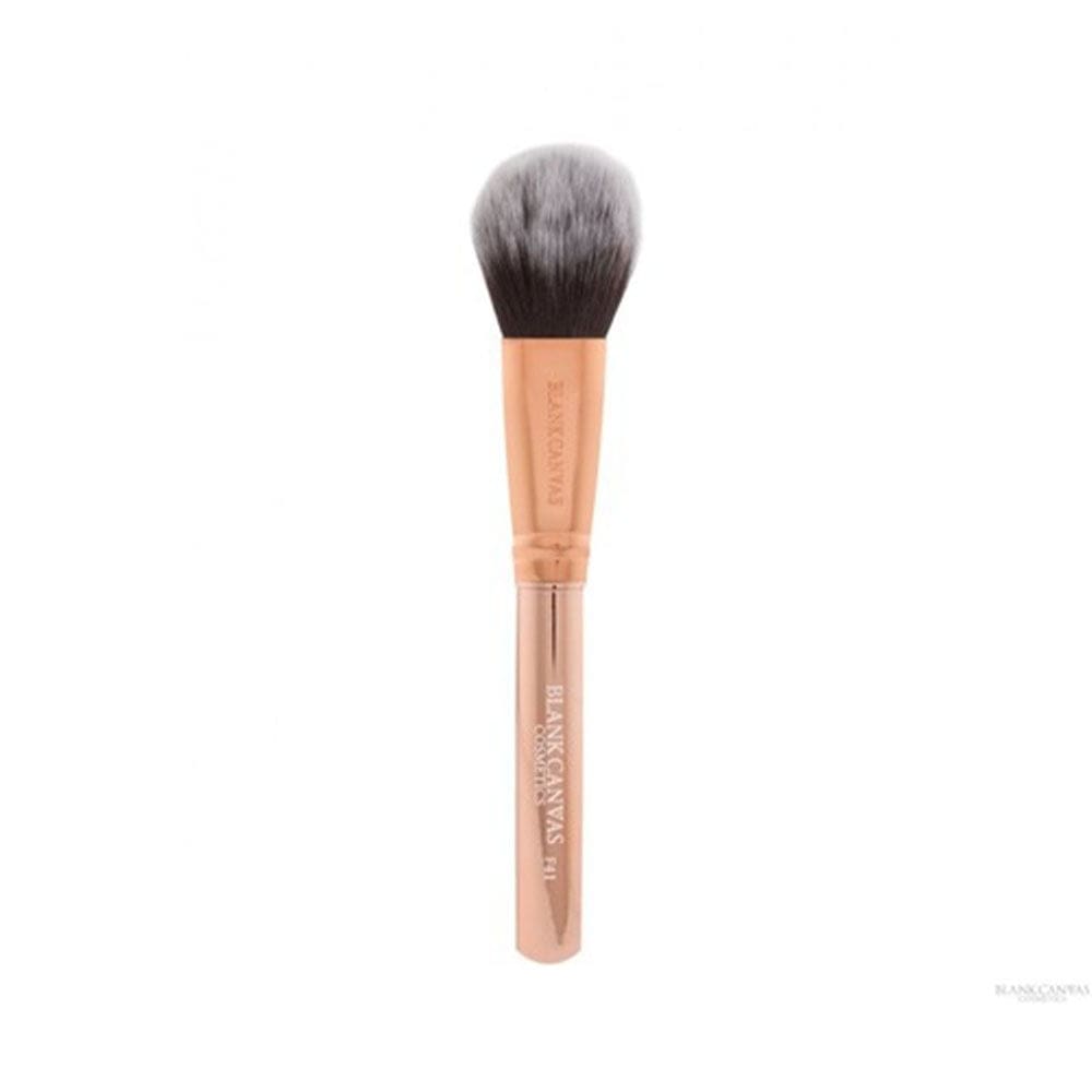 Blank Canvas Makeup Brush Rose Gold Blank Canvas F41 - Flat Tapered Cheek Brush Rose Gold/ Black