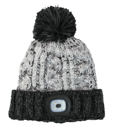 brandwell hat Black Brandwell Chunky Knit Led Torch Hat