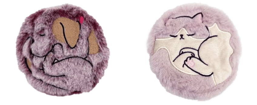 brandwell Gift set Cat & Dog Brandwell Pair Of Plush Click & Heat Animal Handwarmers