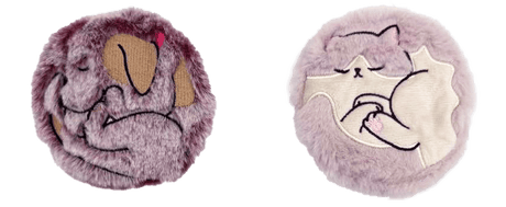 brandwell Gift set Cat & Dog Brandwell Pair Of Plush Click & Heat Animal Handwarmers