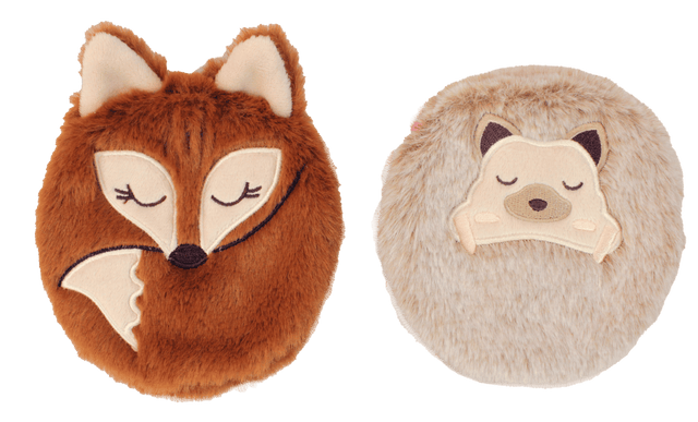 brandwell Gift set Fox & Hedgehog Brandwell Pair Of Plush Click & Heat Animal Handwarmers