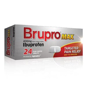 You added <b><u>Brupro Max Ibuprofen 400mg Tablet 24's</u></b> to your cart.