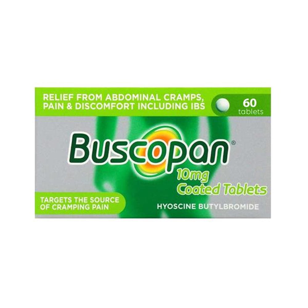 Buscopan Ibs Relief 60 Tablets Buscopan 10mg Coated Tablets