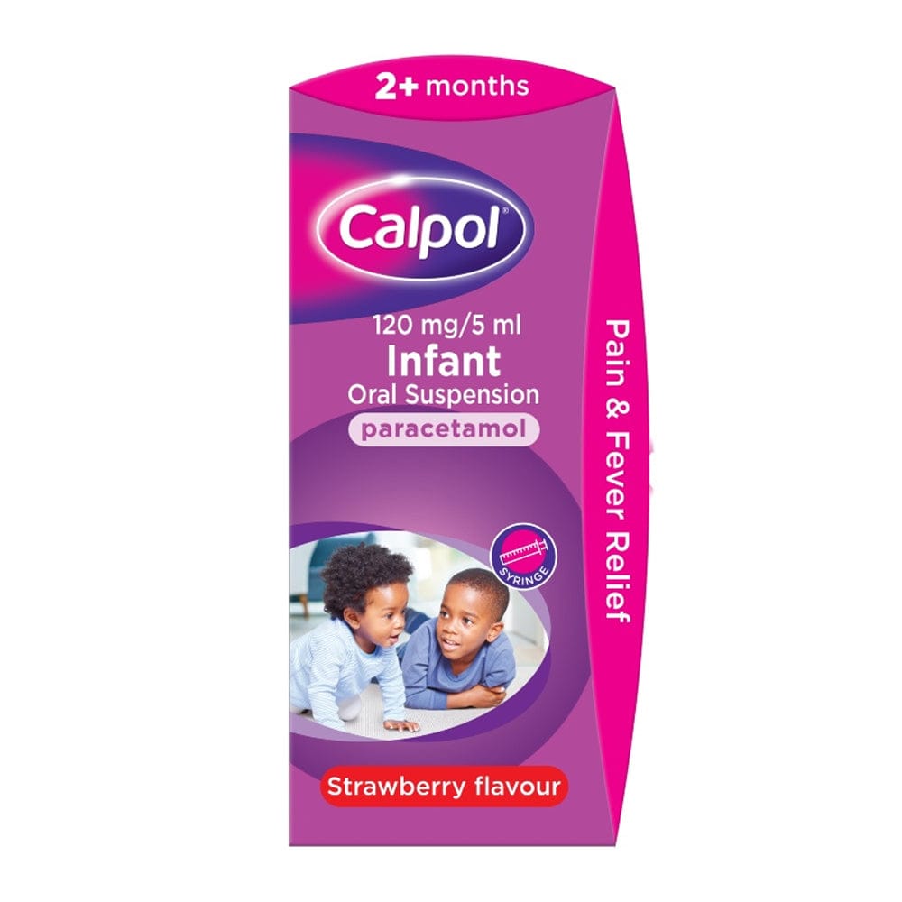 Meaghers Pharmacy Childrens Pain Relief 140ml Calpol Infant Oral Suspension 2m+ Strawberry Flavour