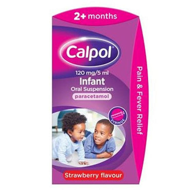 Meaghers Pharmacy Childrens Pain Relief 60ml Calpol Infant Oral Suspension 2m+ Strawberry Flavour