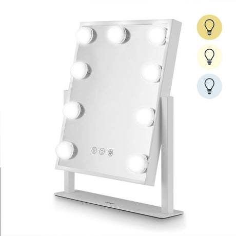 Carmen mirror Carmen Hollywood 9 Bulb Mirror Metal