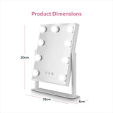 Carmen mirror Carmen Hollywood 9 Bulb Mirror Metal