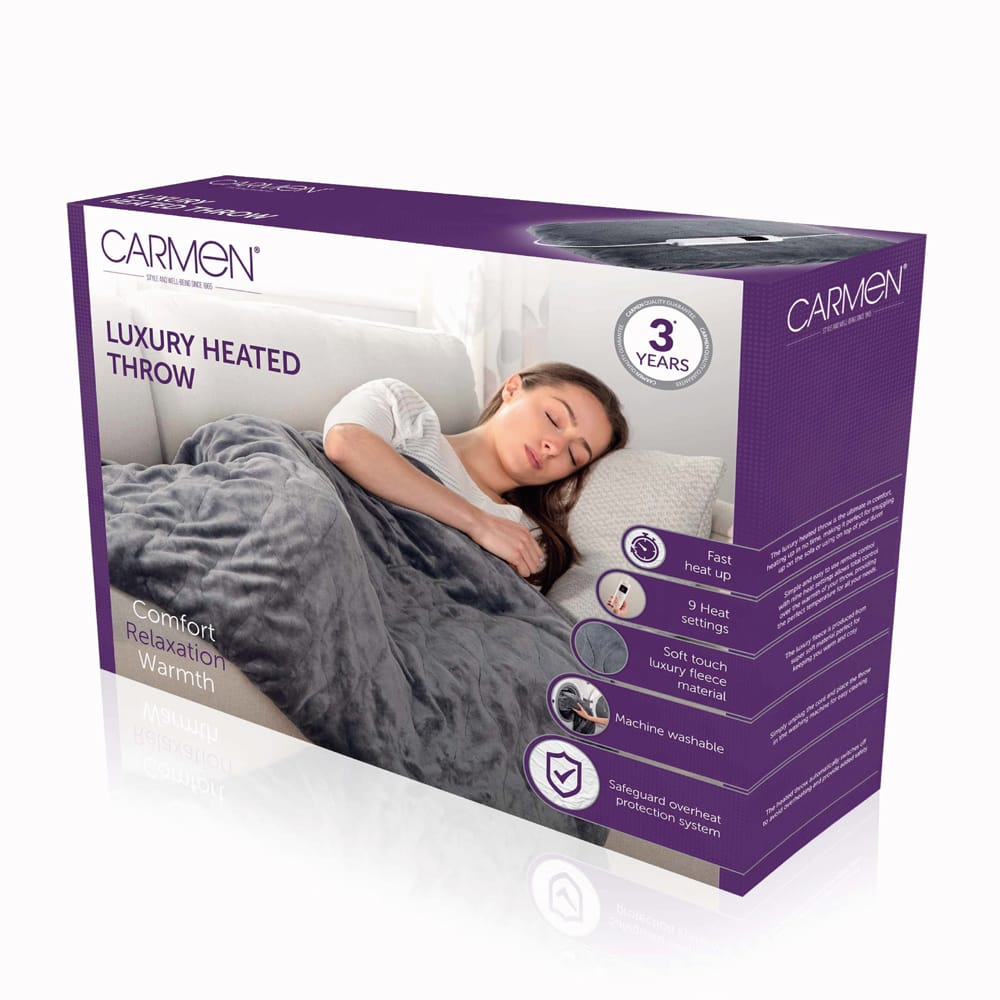 Carmen Heated Blanket Carmen Luxury Heated Throw