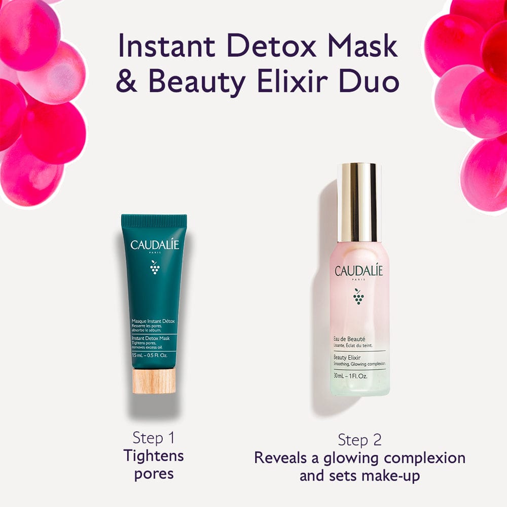 Caudalie skincare set Caudalie Beauty Elixir & Detox Mask Duo Gift Set