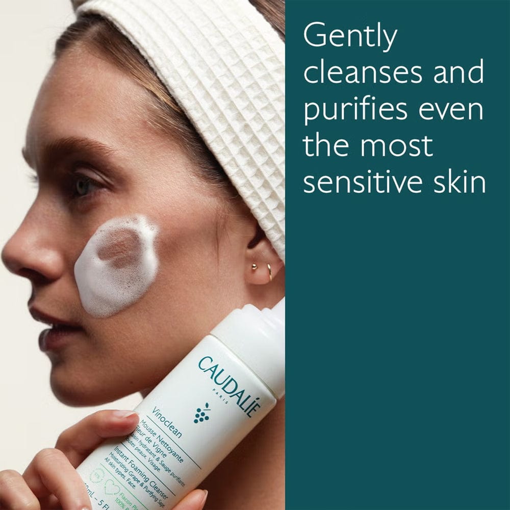 Caudalie foaming cleanser Caudalie Vinoclean Instant Foaming Cleanser Duo