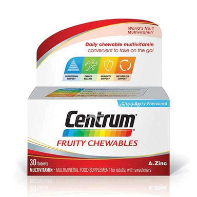 Centrum Vitamins & Supplements Centrum Fruity Chewables 30's