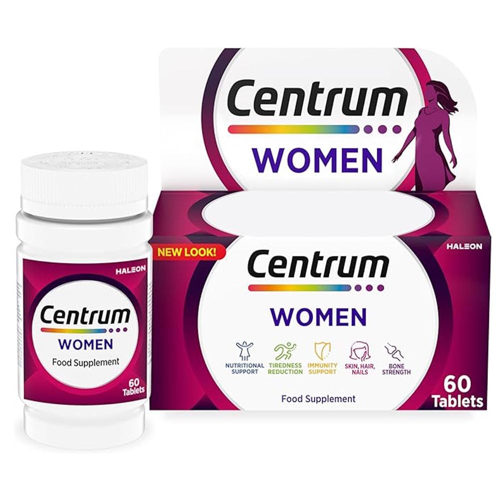 Centrum Vitamins & Supplements 60 Tablets Centrum Women Multivitamin