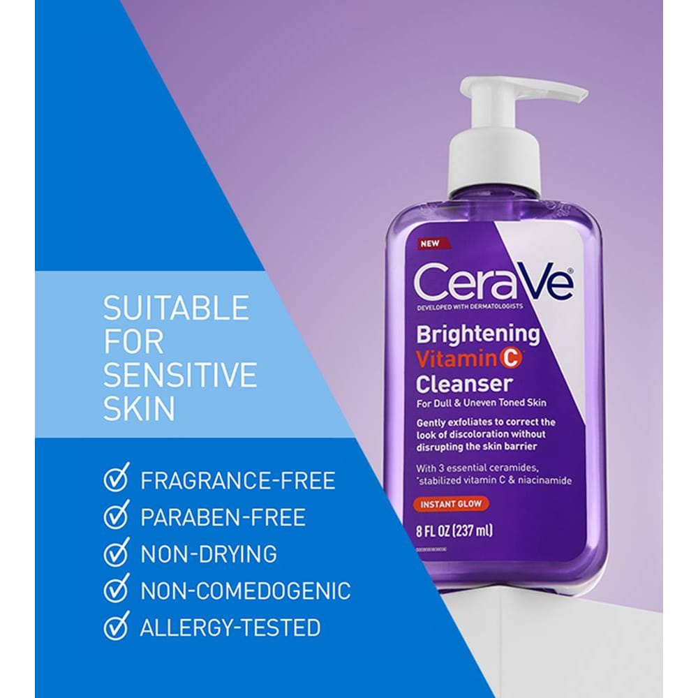 Cerave Cleanser CeraVe Brightening Vitamin C Cleanser 236ml
