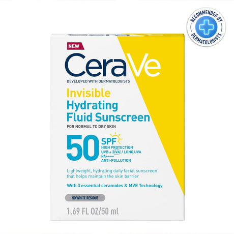 Cerave Sun Protection CeraVe Invisible Hydrating Fluid Sunscreen SPF50 50ml