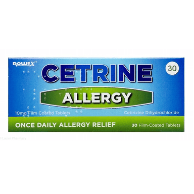 Meaghers Pharmacy Allergy Relief Cetrine Allergy Relief Tablets 30's