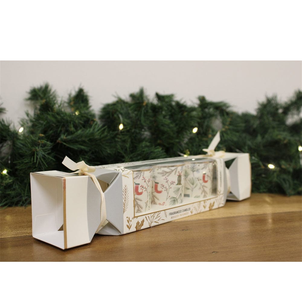 Koopman Candle Set Christmas Cracker Candle Set